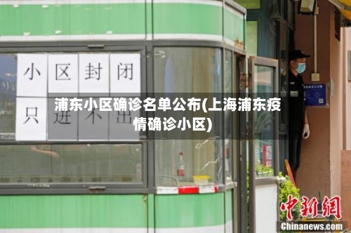 浦东小区确诊名单公布(上海浦东疫情确诊小区)-第2张图片