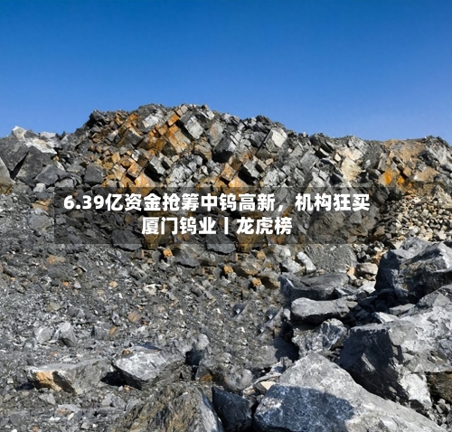 6.39亿资金抢筹中钨高新，机构狂买厦门钨业丨龙虎榜-第2张图片
