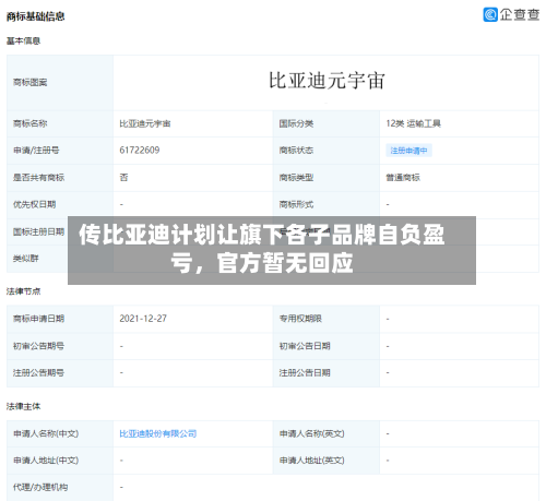 传比亚迪计划让旗下各子品牌自负盈亏	，官方暂无回应-第2张图片