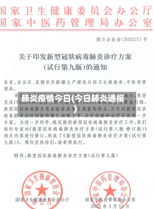 肺炎疫情今日(今日肺炎通报)-第2张图片