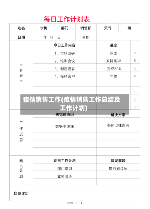 疫情销售工作(疫情销售工作总结及工作计划)