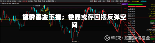 博时基金王祥：世界金价再次下挫，中期或存回摆反弹空间