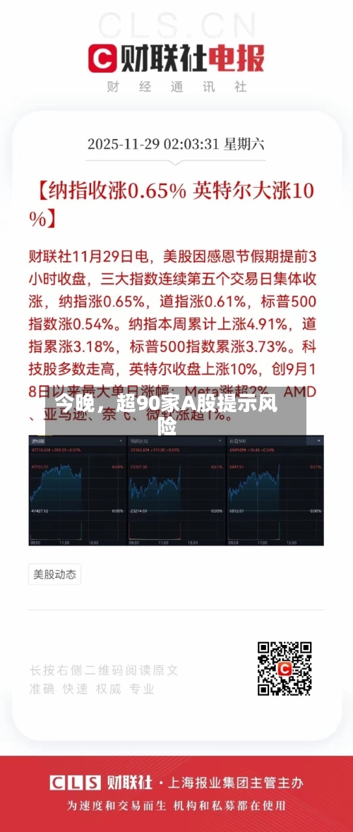 今晚，超90家A股提示风险-第3张图片