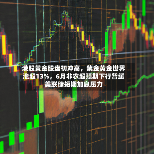 港股黄金股盘初冲高，紫金黄金世界涨超13%	，6月非农超预期下行暂缓美联储短期加息压力-第3张图片