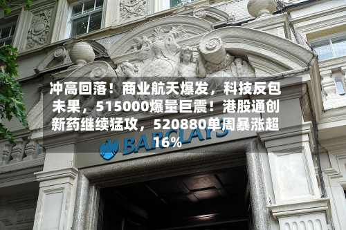 冲高回落！商业航天爆发，科技反包未果	，515000爆量巨震！港股通创新药继续猛攻，520880单周暴涨超16%-第3张图片