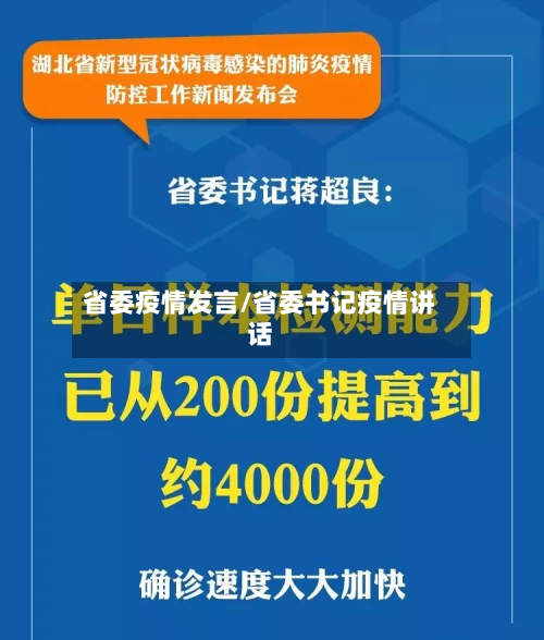 省委疫情发言/省委书记疫情讲话-第2张图片