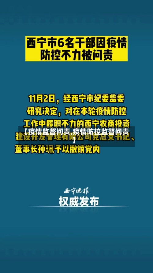 【疫情监督问责,疫情防控监督问责】