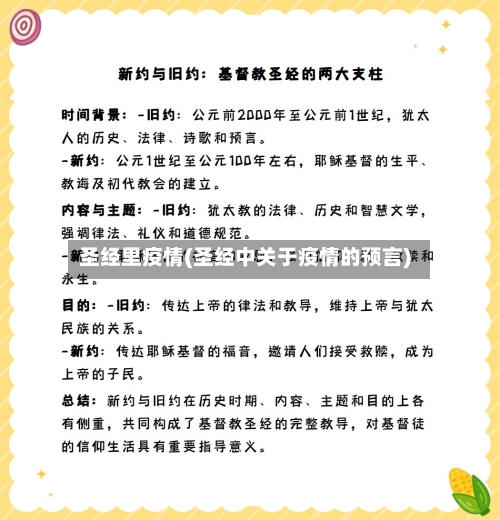 圣经里疫情(圣经中关于疫情的预言)-第3张图片