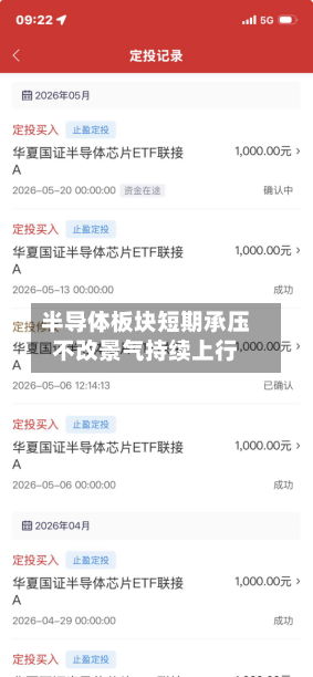 半导体板块短期承压不改景气持续上行