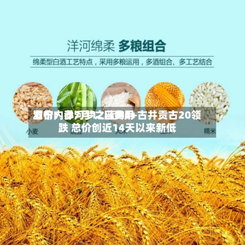 酒价内参7月12日费用发布：洋河梦之蓝M6+古井贡古20领跌 总价创近14天以来新低