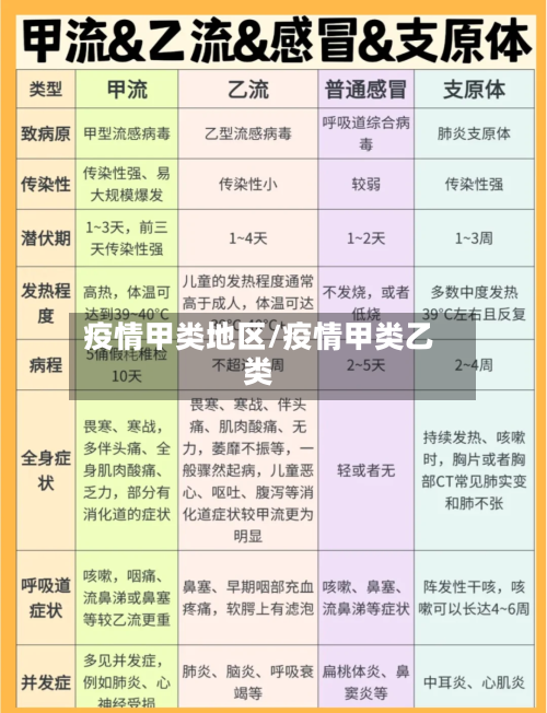 疫情甲类地区/疫情甲类乙类-第2张图片