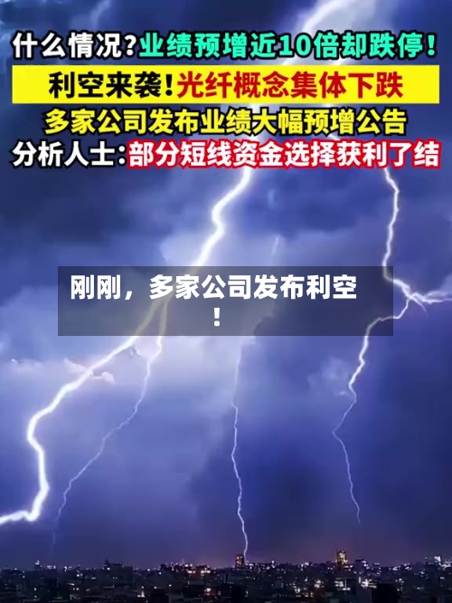刚刚，多家公司发布利空！-第2张图片