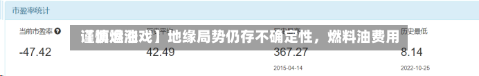 【沥燃油戏】地缘局势仍存不确定性	，燃料油费用谨慎追涨-第2张图片