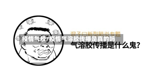 疫情气胶/疫情气溶胶传播是真的吗